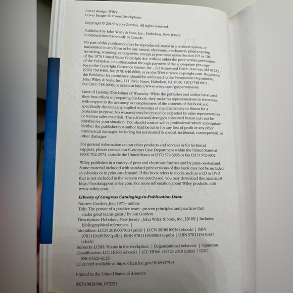 Jon Gordon Ser.: The Power of a Positive Team : Proven Principles and Practices - Picture 7 of 11